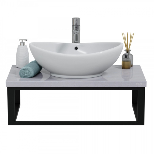 Столешница СанТа 900152 81х45 подвесная цвет пломбир - фото 3