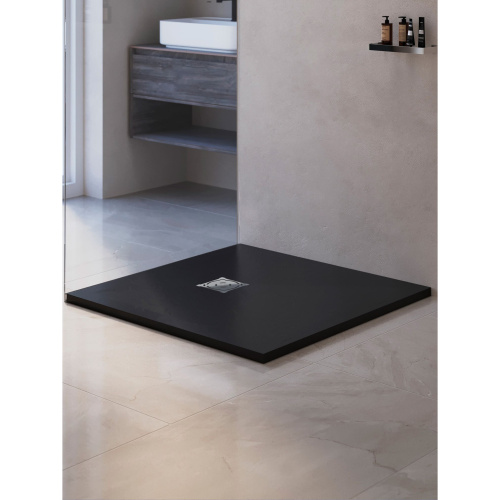 Душевой поддон RGW Stone Tray 16152088-02 80х80 искусственный камень серый без ножек - фото 4