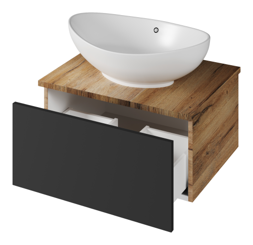 Тумба под раковину Misty Ива П-Ива-01060-481Я 60х45х30 подвесная - фото 4