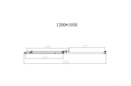 Душевая дверь Vincea Slim-N VDS-4SN120CLGM 120х195 стекло прозрачное профиль вороненая сталь