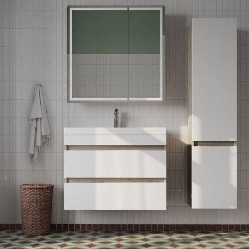 Зеркало-шкаф IDDIS Zodiac ZOD8000i99 84х84 подвесной цвет белый - фото 5