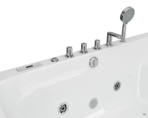 Ванна акриловая гидромассажная Grossman GR-18590 185х90 пристенная прямоугольная с ножками - фото 4