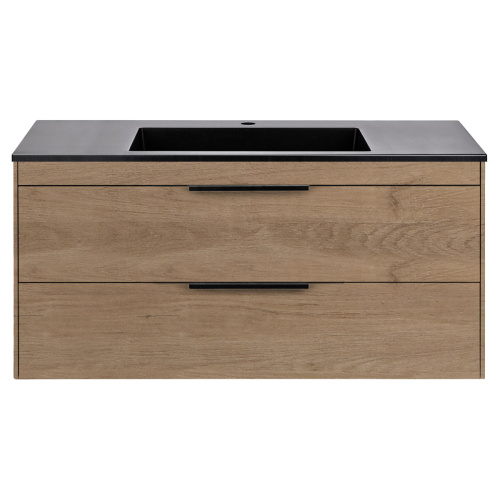 Тумба под раковину Vincea Chiara 2D VMC-2C2100NO 99х48х48 подвесная цвет коричневый - фото 5