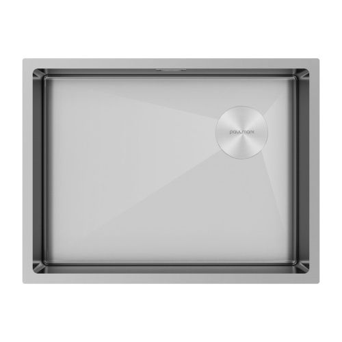 Кухонная мойка Paulmark NEXT-SKEW 58 UNI PM885844-BS 58х44 цвет брашированная нержавеющая сталь поверхность матовая