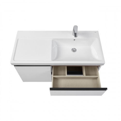 Тумба под раковину Roca Domi 7857627806 104х52х58 подвесная цвет белый - фото 4