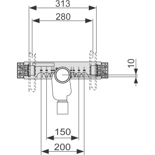 Монтажный комплект для раковины с сифоном Tece TECEprofil 9020034 - фото 2