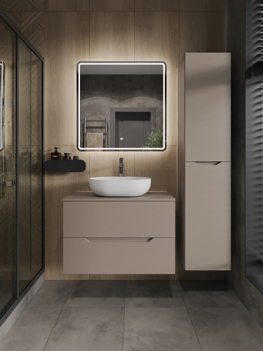 Тумба с раковиной Orange Line Li-80TuLMDF+B05-480W 81х46х68 цвет бежевый - фото 5