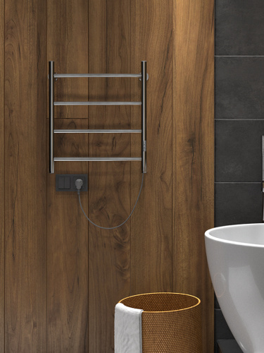 Полотенцесушитель Indigo Arc Lux LCALE60-40Rt 43х60 электрический хром - фото 4