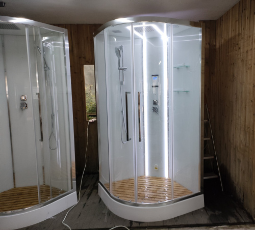 Душевая кабина Acquazzone Alexandra 90 90х90 четверть круга с крышей ориентация универсальная - фото 2