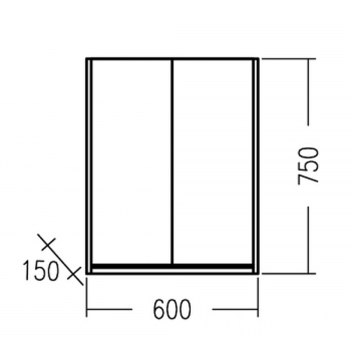 Шкаф СанТа Уран 700391 60х15х75 подвесной цвет дуб австрийский - фото 3