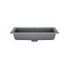 Раковина из искусственного камня Vincea VCB-13600G 60х50 встраиваемая цвет серый 1 отверстие под смеситель