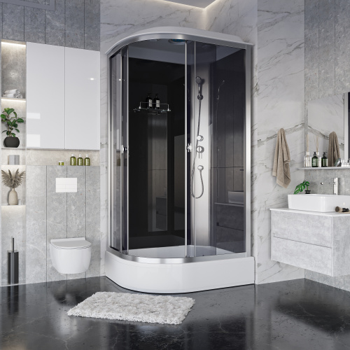 Душевая кабина Niagara Eco E120/80/26R/TN 120х80 асимметричная с крышей ориентация правая - фото 3