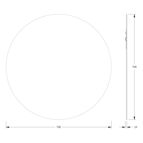 Зеркало в ванную Evoform Primary BY 0043 70х70 цвет хром - фото 2
