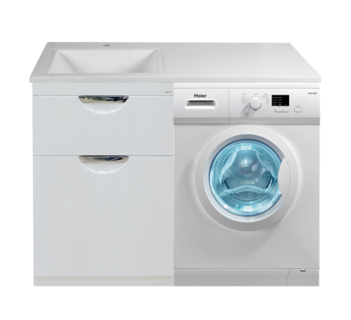 Тумба под раковину Misty Куба П-Куб-01060-0121ЯБК 55х46х86 напольная цвет белый - фото 4