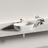 Раковина из сантехнического фарфора Ceramica Nova TWIST CN12001MW 50х30 накладная цвет белый