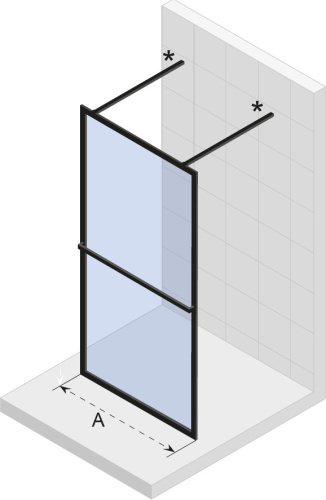 Душевая перегородка Riho LUCID G005032121 140х200 стекло прозрачное профиль белый - фото 2