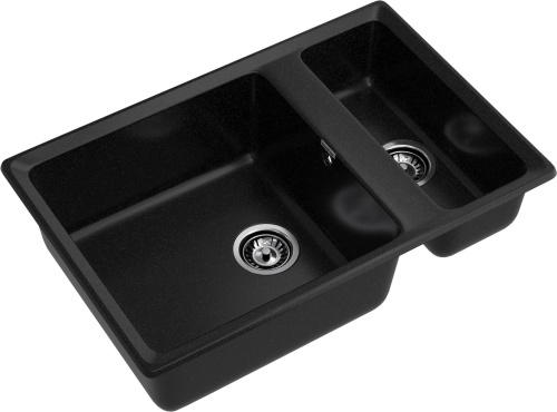 Кухонная мойка Granfest Level LV-760K черный 76х50 цвет черный поверхность матовая - фото 2