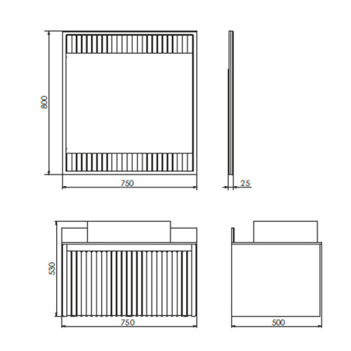 Тумба с раковиной Comforty Марсель 00-00013395CF 75х50х53 подвесная цвет белый - фото 2