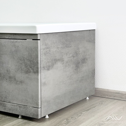 Экран под ванну Alavann Rita 70 см ALV0767002 торцевой МДФ серый - фото 2