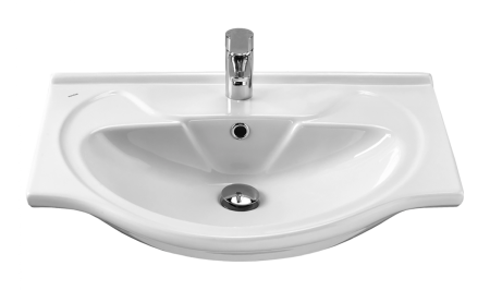 Раковина мебельная керамическая Santek Байкал 65 1.WH10.9.651 70х50 накладная цвет белый