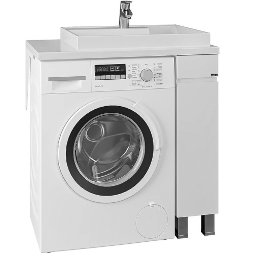 Тумба под раковину СанТа Марс 900127 19х50х77 напольная цвет белый - фото 2