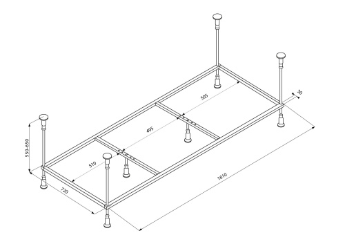 Каркас для ванны Veedi 138000175 - фото 2