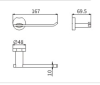 Бумагодержатель CeramaLux Loft 53907 A
