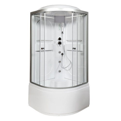 Душевая кабина AvaCan L610LED+GM 100х100 четверть круга с крышей ориентация универсальная - фото 2