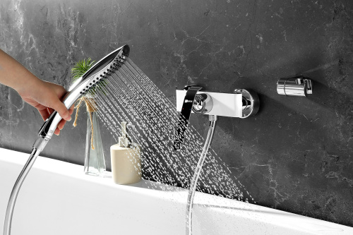 Смеситель для душа LeMark Melange LM4933CW настенный белый/хром - фото 3