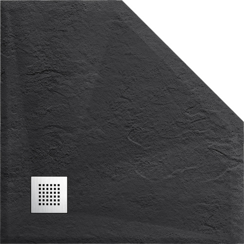 Душевой поддон Vincea H25 VST-4SP9090A 90х90 искусственный камень антрацит - фото 4