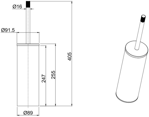 Ершик Allen Brau Priority 6.31009-BN - фото 3