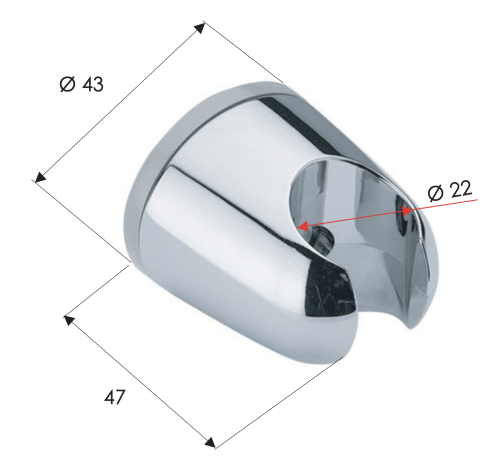 Держатель для душа Remer 339F хром - фото 2