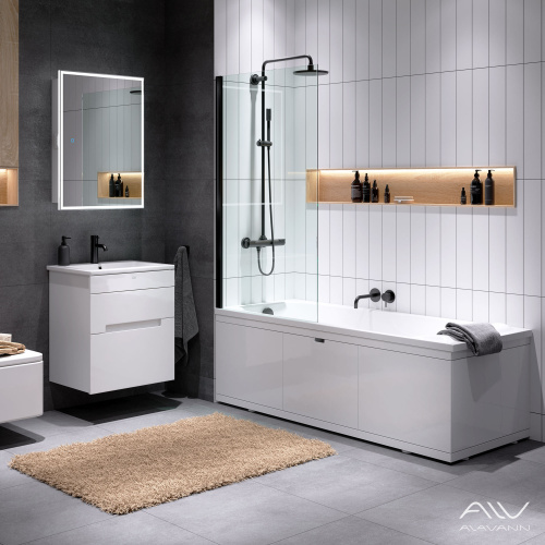 Экран под ванну Alavann Rita 160 см ALV1024001 фронтальный МДФ съемный/раздвижной белый - фото 5