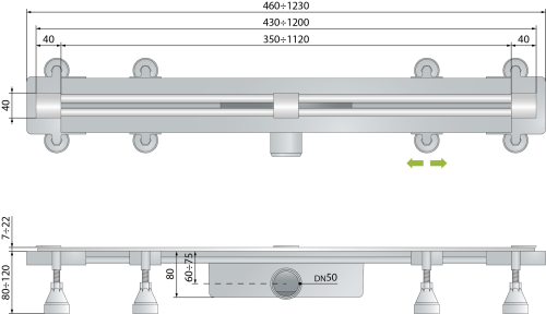 Душевой лоток OMP Tea Sumisura 983.401.8.3 - фото 2
