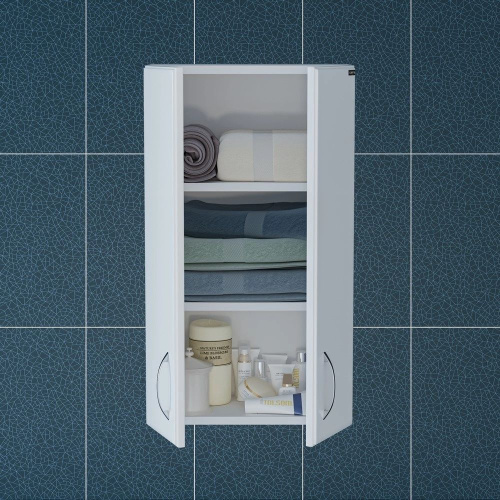 Шкаф СанТа Стандарт 401005 40х24х70 подвесной цвет белый - фото 4