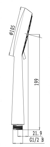 Лейка ручного душа LeMark LM0913C хром - фото 2