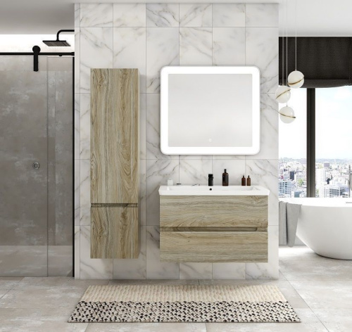 Шкаф-пенал Art&Max TECHNO AM-Techno-1600-AC-SO-LW823-L 40х30х160 подвесной цвет дуб мелфорд