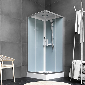 Душевая кабина Am.Pm Gem W90C-403-090MT 90х90 квадратная с крышей ориентация универсальная