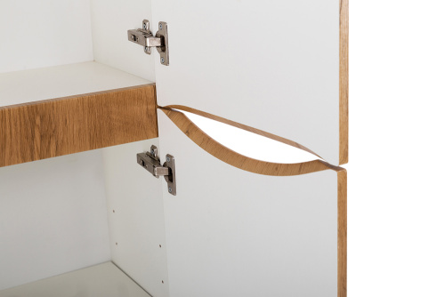 Шкаф-пенал BelBagno Fly-Marino FLY-MARINO-1500-2A-SC-RN-P-R 40х30х150 подвесной цвет коричневый - фото 5