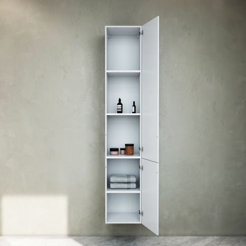 Шкаф-пенал Am.Pm Gem M90CHR0306WG 30х31х167 подвесной цвет белый - фото 3