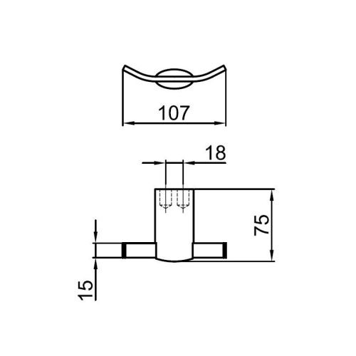 Крючок Webert Aria AI500401015 - фото 3