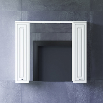 Зеркало-шкаф Damixa Palace One M41MPX0851WG 85х19х75 подвесной цвет белый глянцевый