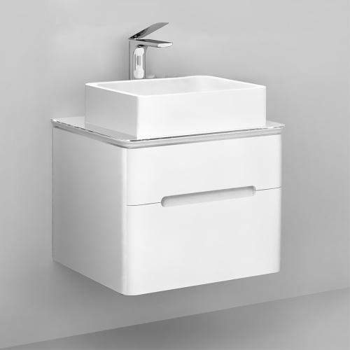 Тумба под раковину Jorno BOSKO Bos.01.60/P/W 60х65х47 подвесная цвет белый - фото 2