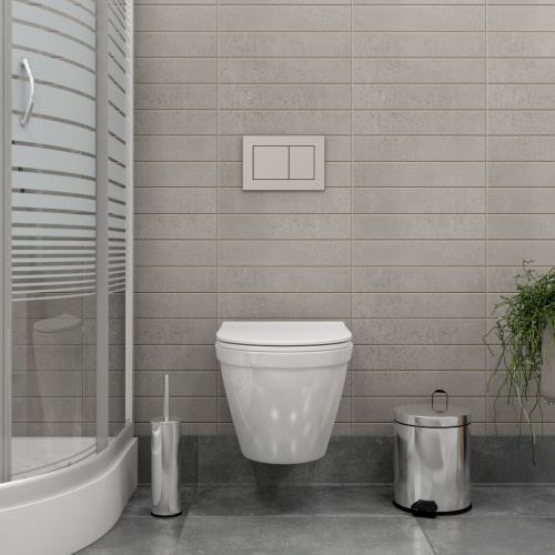 Унитаз подвесной Teymi Vitra T40804 белый с сиденьем микролифт безободковый каскадный смыв - фото 5