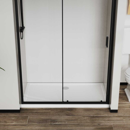 Душевая дверь Vincea City VDS-5CT150CLB 150х195 стекло прозрачное профиль черный - фото 4