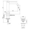Смеситель Gattoni CIRCLE TWO 9144/91C0 на раковину хром