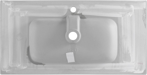 Раковина керамическая Allen Brau Glority 1.35008.20 91х47 полувстраиваемая цвет белый 1 отверстие под смеситель - фото 5