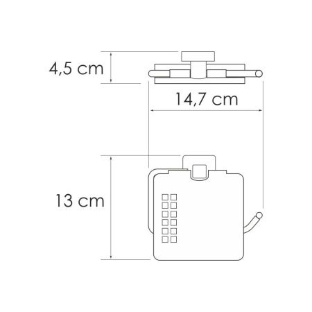 Бумагодержатель WasserKRAFT 8725