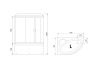Душевой бокс Royal Bath ALP RB140ALP-C-L/b/g 140х95
