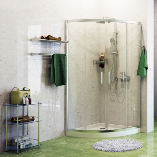 Душевой уголок Wasserkraft Main 41S 41S01 90х90 стекло прозрачное профиль хром глянцевый без поддона - фото 2